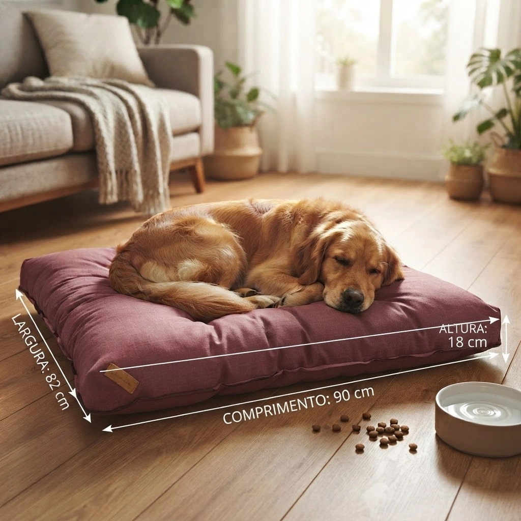 Colchonete King Clean Pet Mania Cor Marsala Tamanho Médio - imagem 4