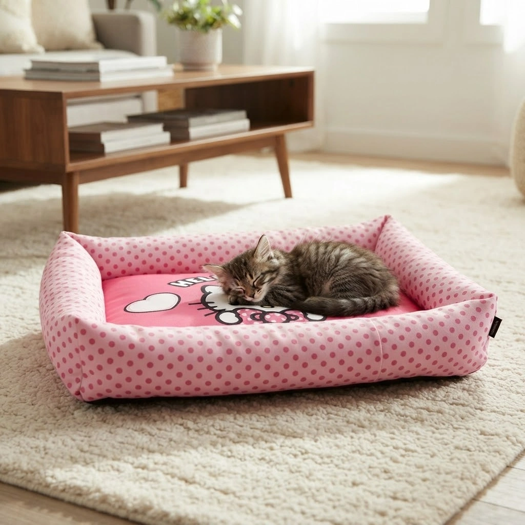 Cama FreeFaro Hello Kitty Tamanho Grande para Cães e Gatos  - imagem 2