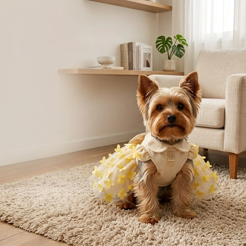 Vestido Pet'Arts Floral Nude para Pets Tamanho 3 - imagem 3
