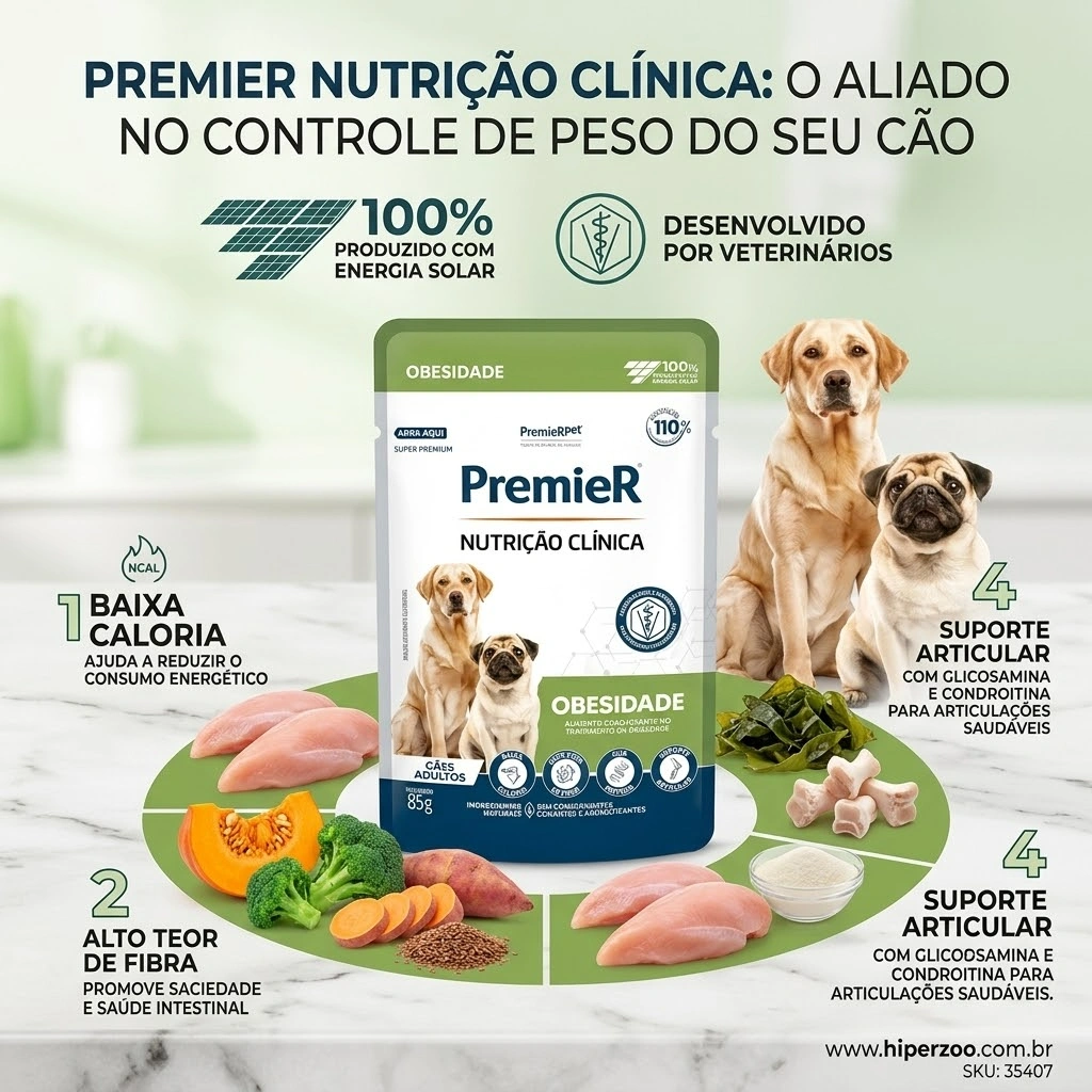 Alimento Úmido PremieR Nutrição Clínica para Cães com Obesidade 85g - imagem 2
