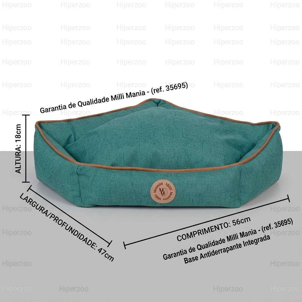 Cama Diamante Verde Milli Mania Tamanho M - imagem 2