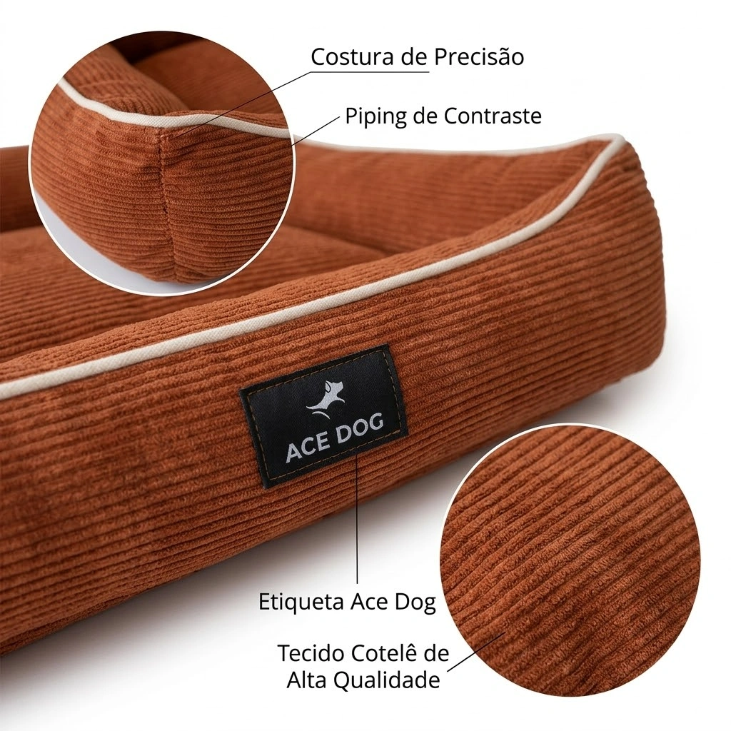 Cama Ace Dog Laila Marrom Tamanho P - imagem 3