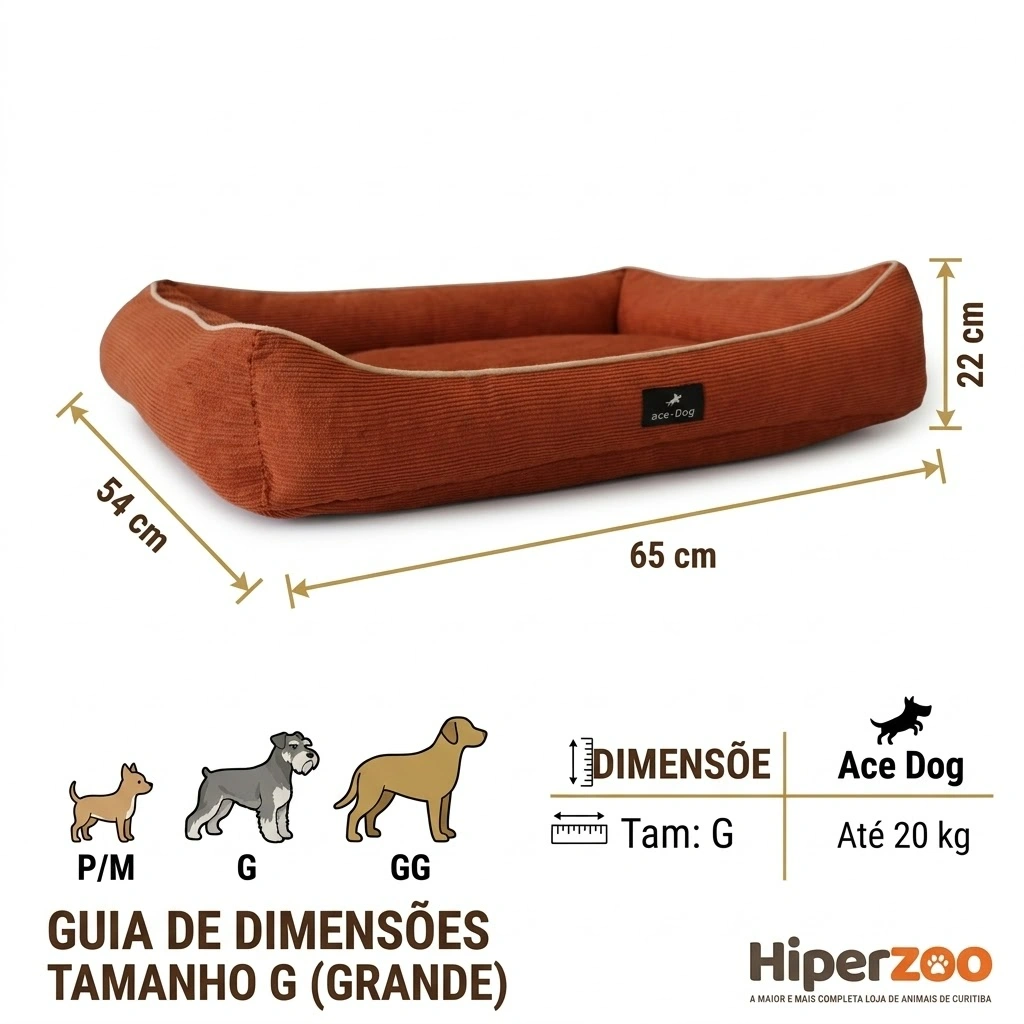 Cama Ace Dog Laila Marrom Tamanho G - imagem 4
