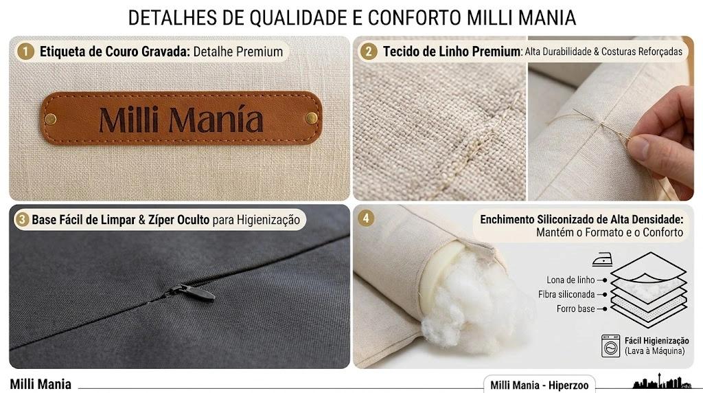 Cama Milli Mania Linho Cru Tamanho G - imagem 3