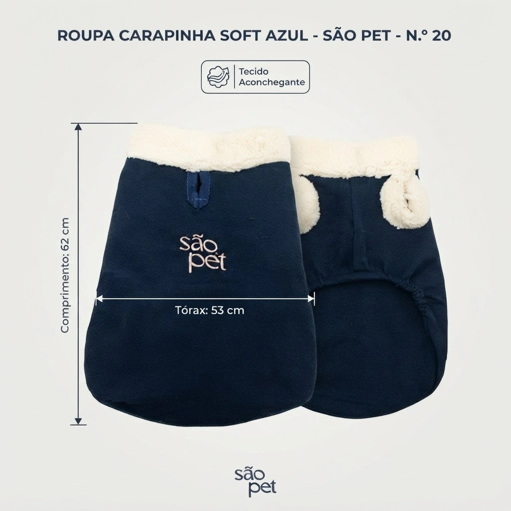 Roupa São Pet Soft Carapinha Número 20 - imagem 2