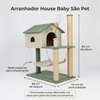 Arranhador House Baby São Pet Cor Verde para Gatos - imagem 1