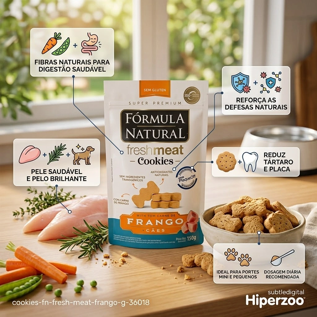 Cookies Fórmula Natural Super Premium Cães Adultos Frango 150g - imagem 2