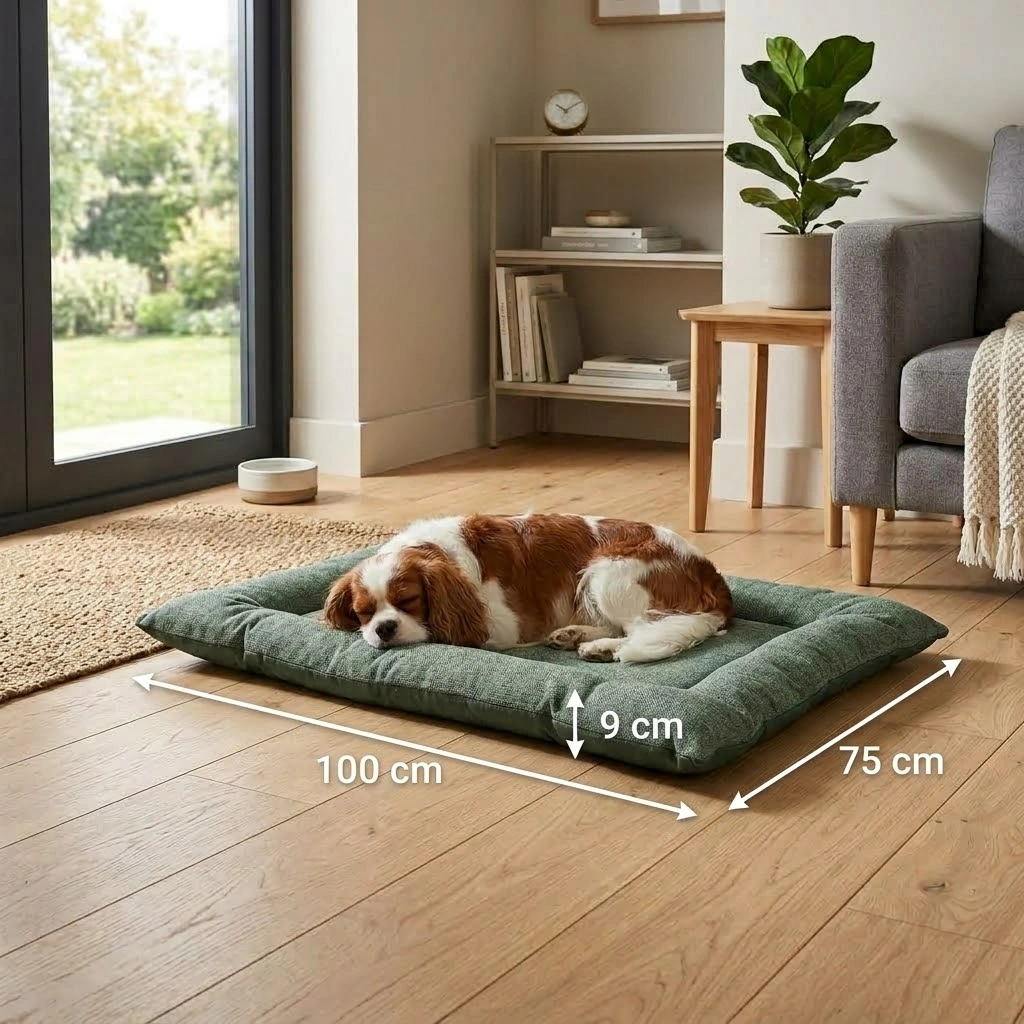 Almofada Malta Verde Com Zíper Para Cães Tamanho M - imagem 2