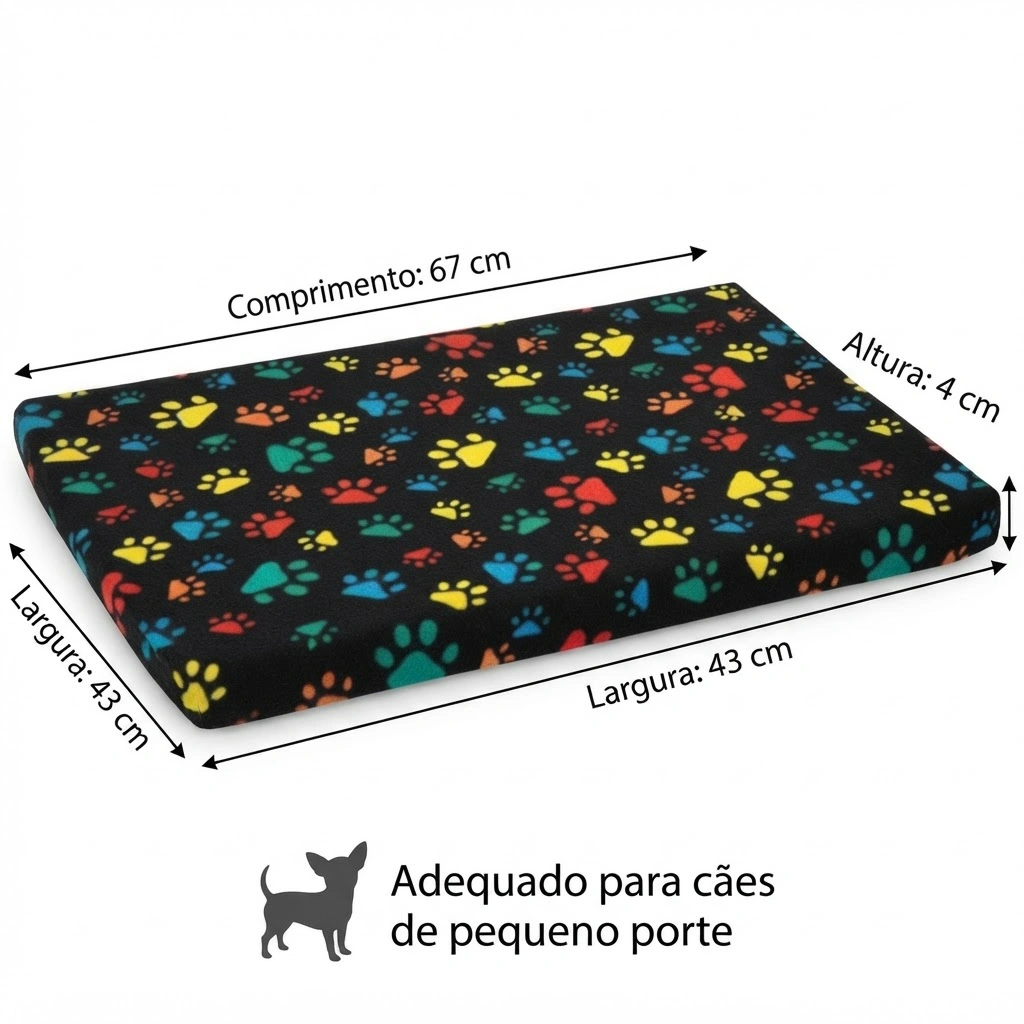Colchonete Gorg Preto 43x67x4Cm - imagem 2
