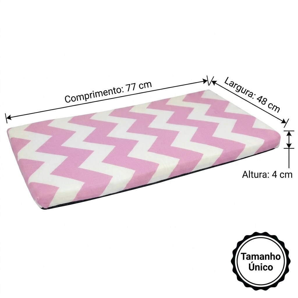 Colchonete Gorg Rosa 48x77x4Cm - imagem 4