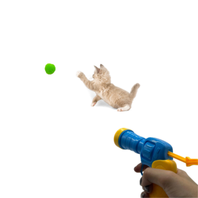 Brinquedo Disparador de Bolinhas Sparatore para Gatos com 20 Bolinhas - imagem 2