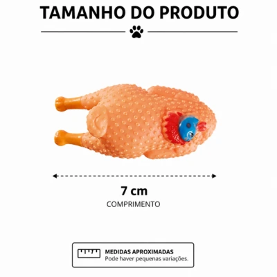 Brinquedo Frango de Vinil HomePet com Som para Cães - imagem 2