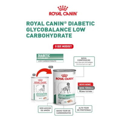 Alimento Úmido Royal Canin Veterinary Diabetic para Cães Adultos com Diabetes 410g - imagem 3