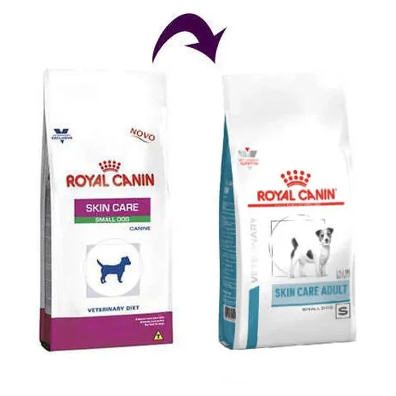 Ração Seca Royal Canin Veterinary Diet Skin Care Small Dog para Cães Adultos de Porte Pequeno com Sensibilidades de Pele 7,5Kg - imagem 2