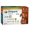 Antipulgas Simparic 20mg para Cães de 5.1 a 10kg com 3 Comprimidos - imagem 1