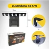 Luminária Soma X3 5w Modelo Preto Com Led Cor Branco E Azul - imagem 3