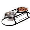 Comedouro Pet Duplo com Suporte Style 470ml - imagem 1
