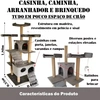 Arranhador para Gatos Full 180Cm Cinza Sisal - imagem 3