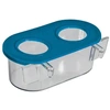 Comedouro Jel Plat com Gancho e 2 Furos Cor Azul 100mL - imagem 1