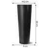 Vaso Classic Cone 30cm Cor Preto - imagem 3