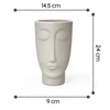 Vaso Face Homem N°24 Cor Cimento - imagem 2