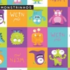 Roupa Wein Pets Unissex Pós Cirúrgica Monstrinho Tamanho 12 - imagem 3