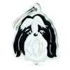 Placa Identificação My Family Friends Shih Tzu Preto e Branco - imagem 1