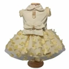 Vestido Pet'Arts Floral Nude para Pets Tamanho GG - imagem 1