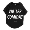Camiseta Wein Pets Divertida "Vai ter comida?" Cor Preta Tamanho 03 - imagem 1