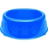 Comedouro Plástico Patinhas Médio 1900ml Azul - imagem 1