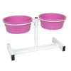 Comedouro Plástico Suspenso Regular Rosa Tamanho 1 480ml - imagem 1