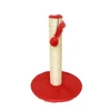 Arranhador Redondo Grande em Pelúcia lisa e com Sisal Vermelho  - imagem 1