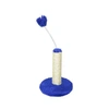 Arranhador Redondo Pequeno em Pelúcia lisa e com Sisal Azul  - imagem 1