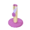 Arranhador Redondo Grande em Pelúcia lisa e com Sisal Rosa  - imagem 1