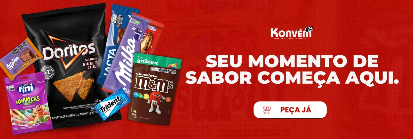 Snacks e doces: seu momento de sabor