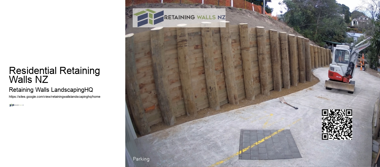 Large Concrete Retaining Wall