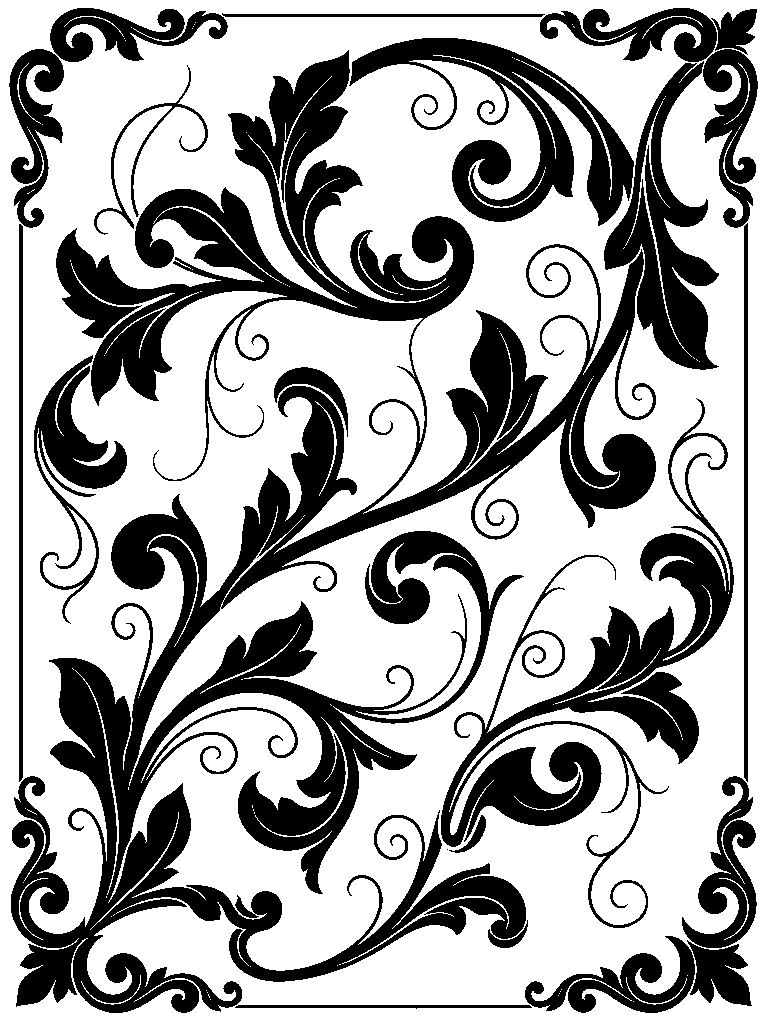 Arabesque Blackleaf laser engraving Style DNA reference