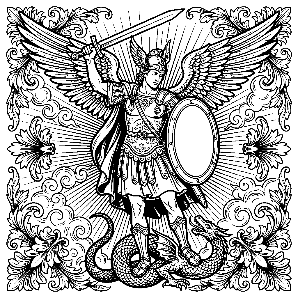 Archangel Warrior laser engraving Style DNA reference