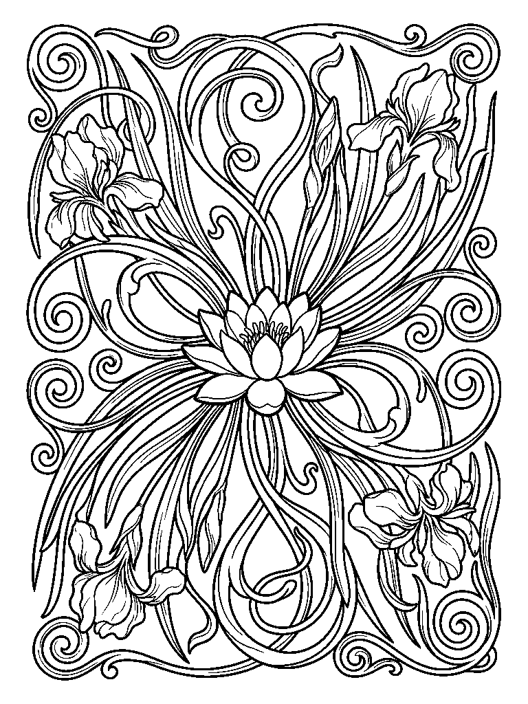 Art Nouveau laser engraving Style DNA reference