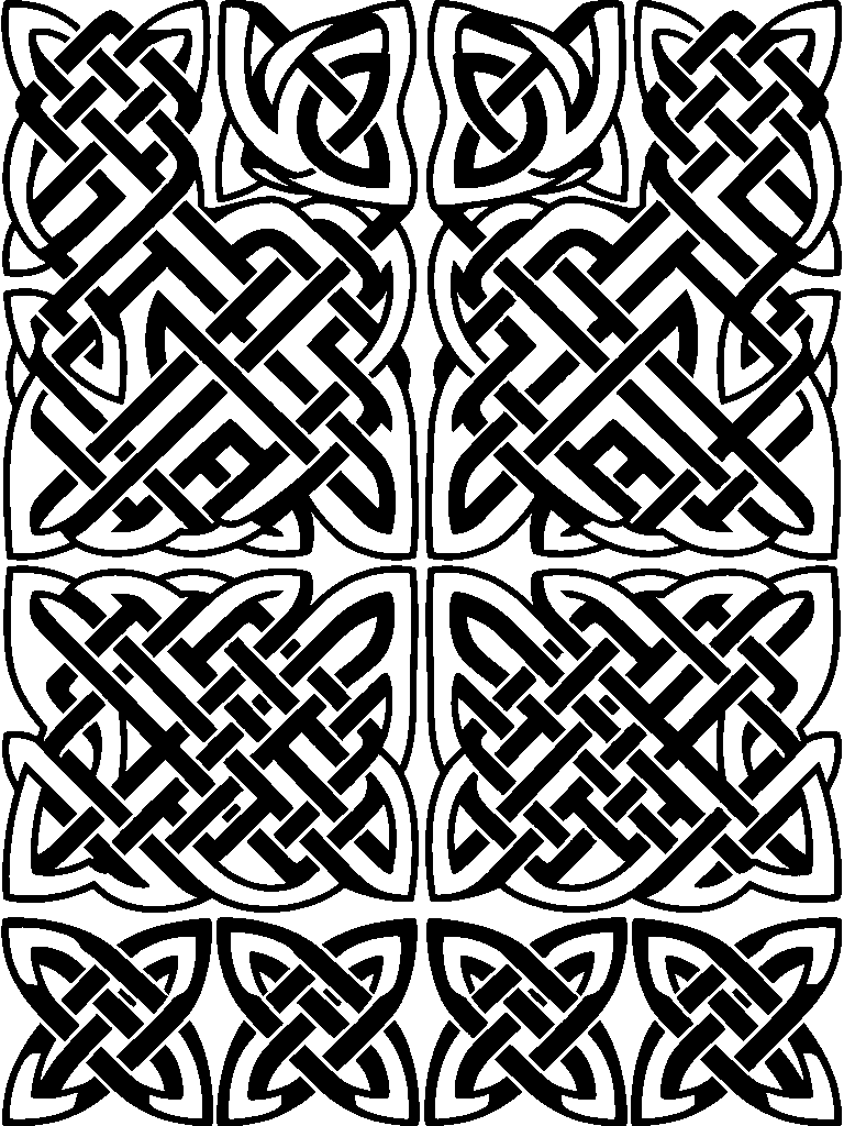 Celtic Knotwork laser engraving Style DNA reference