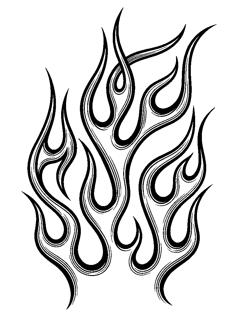 Classic Flames laser engraving Style DNA reference