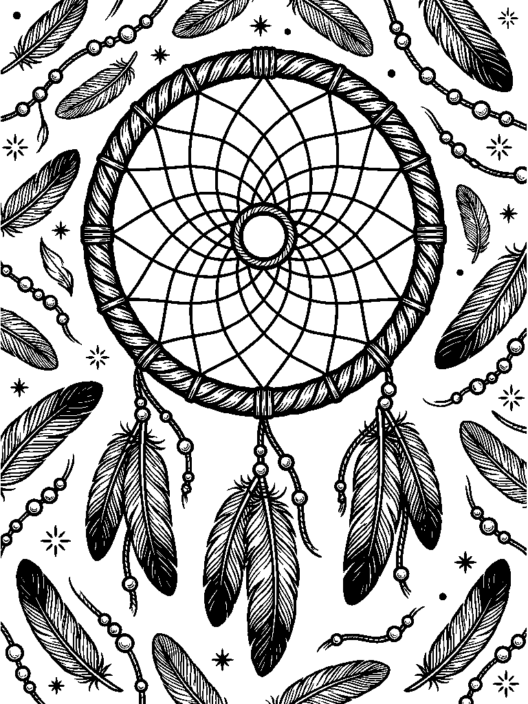 Dreamcatcher laser engraving Style DNA reference