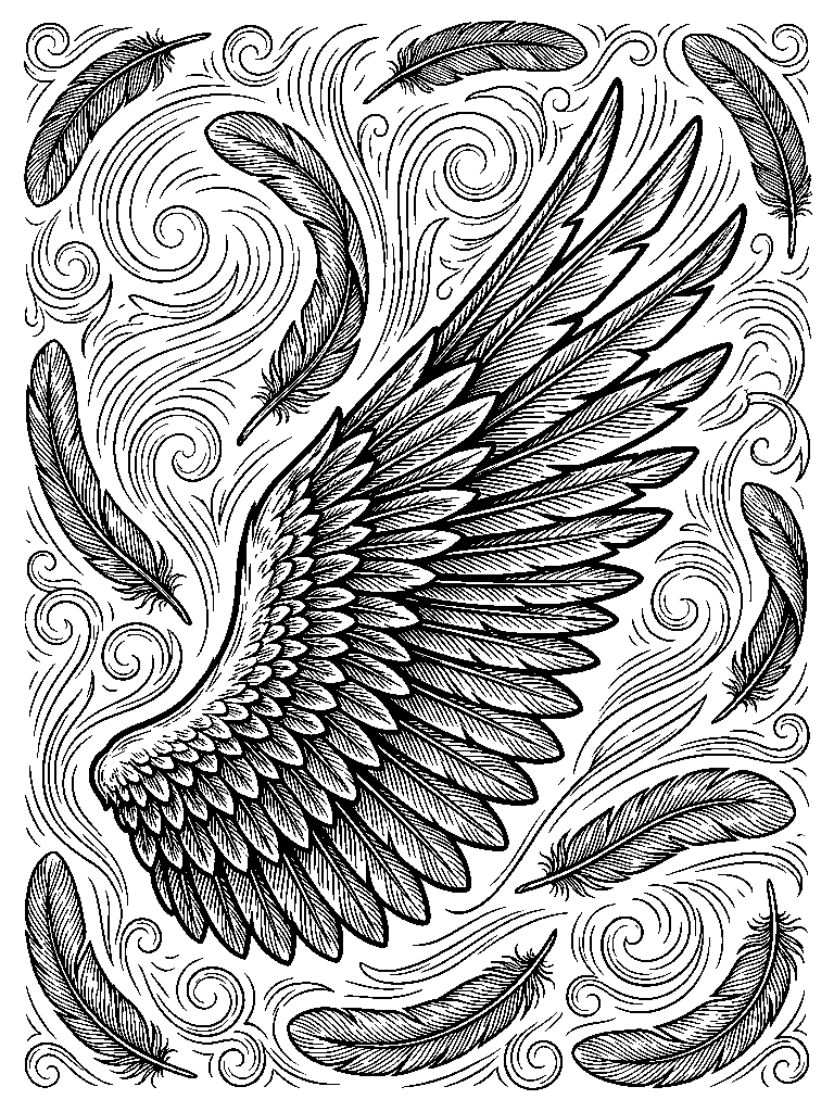Eagle Feathers laser engraving Style DNA reference