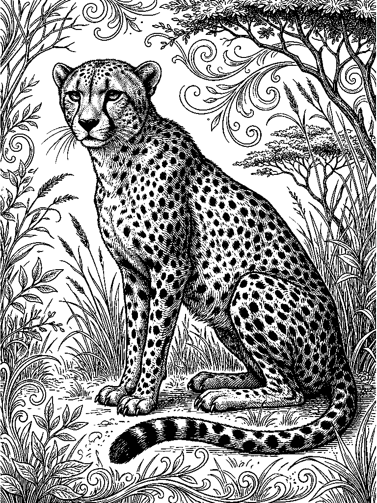 Exotic Big Cat laser engraving Style DNA reference