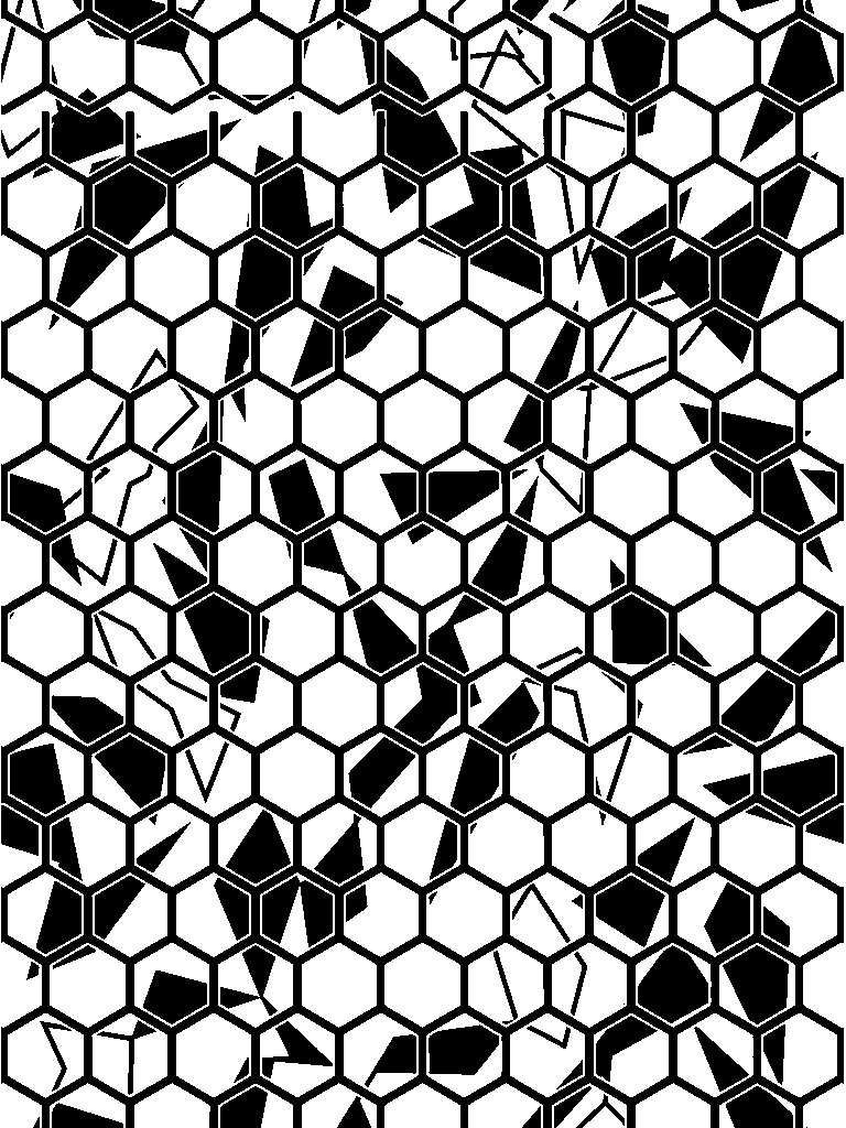 Layered Hex Camo laser engraving Style DNA reference