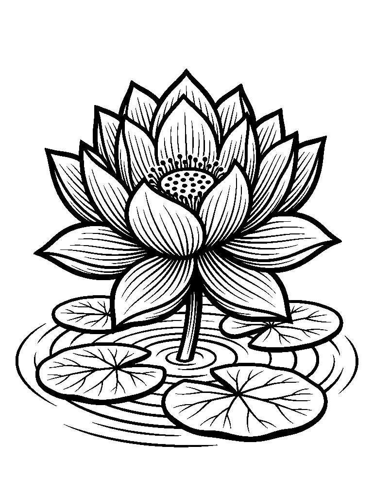 Lotus Flower laser engraving Style DNA reference