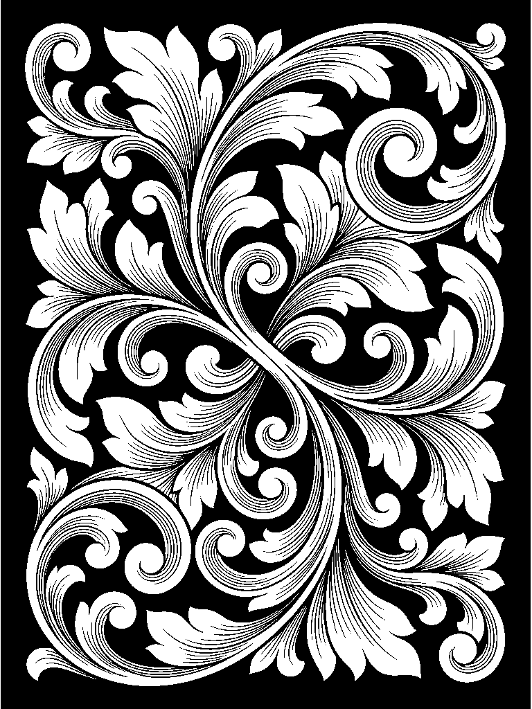 Master Relief Scroll laser engraving Style DNA reference