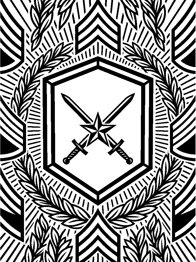 Military Unit Insignia laser engraving Style DNA reference