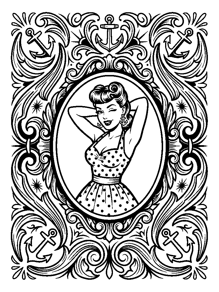 Pinup Girl laser engraving Style DNA reference