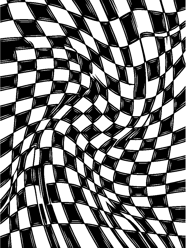 Racing Checkered laser engraving Style DNA reference